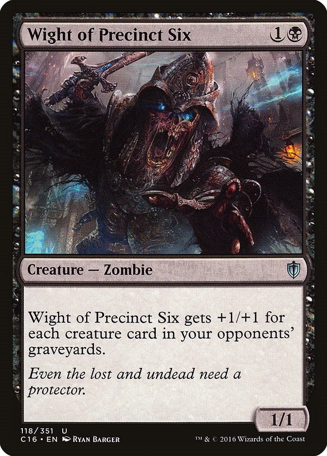 Image for Wight of Precinct Six (118) (Commander 2016) - Magic: The Gathering