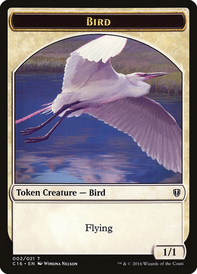 Bird (002) // Saproling (016) Double-Sided Token (2 // 16) (Commander 2016)