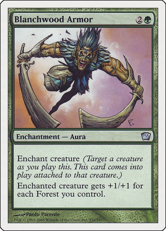Image for Blanchwood Armor (232) (9th Edition) - Magic: The Gathering