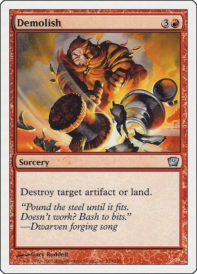 Image for Demolish (179) (9th Edition) - Magic: The Gathering