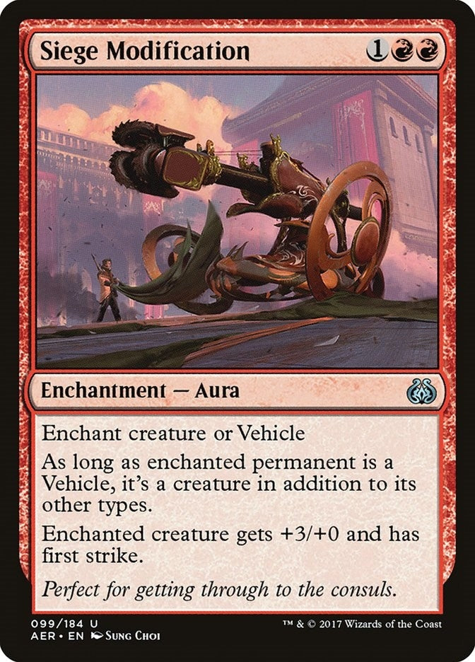 Image for Siege Modification (99) (Aether Revolt) - Magic: The Gathering