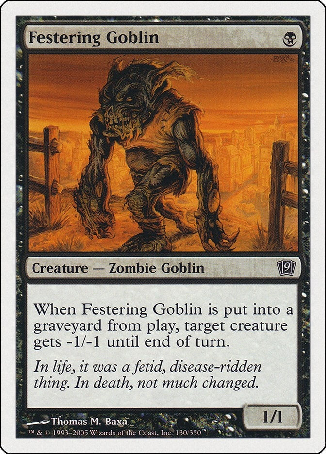 Image for Festering Goblin (130) (9th Edition) - Magic: The Gathering