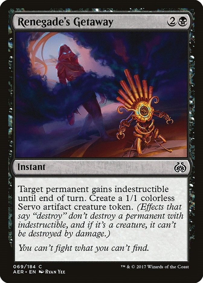 Image for Renegade's Getaway (69) (Aether Revolt) - Magic: The Gathering