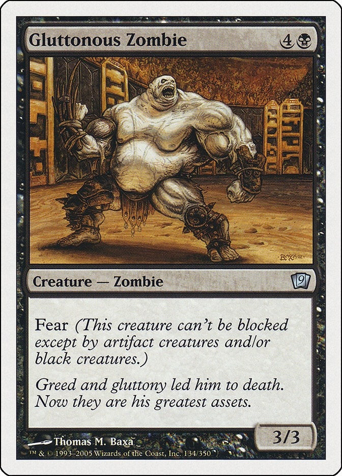Image for Gluttonous Zombie (134) (9th Edition) - Magic: The Gathering