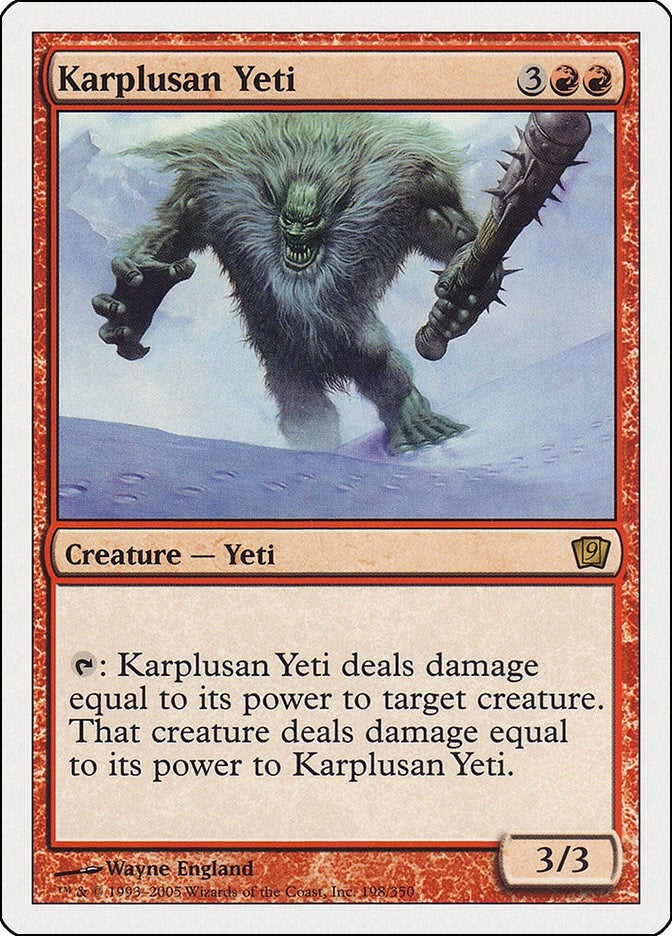 Image for Karplusan Yeti (198) (9th Edition) - Magic: The Gathering
