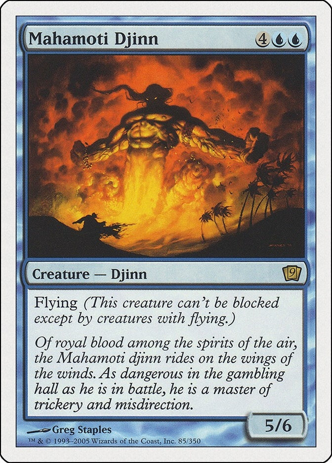 Image for Mahamoti Djinn (85) (9th Edition) - Magic: The Gathering