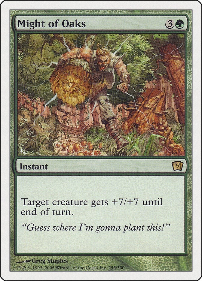 Image for Might of Oaks (255) (9th Edition) - Magic: The Gathering