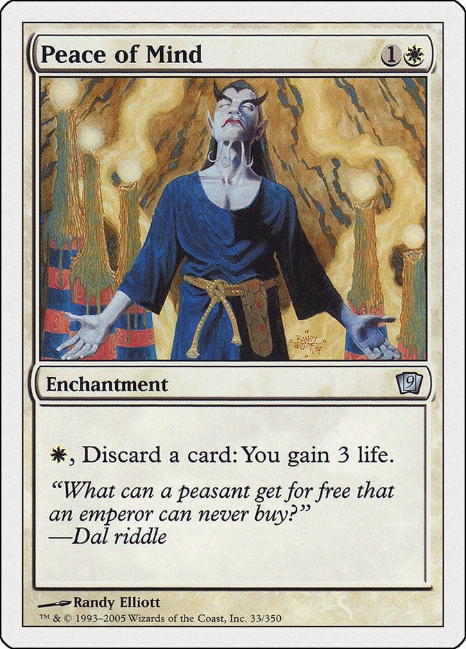 Image for Peace of Mind (33) (9th Edition) - Magic: The Gathering