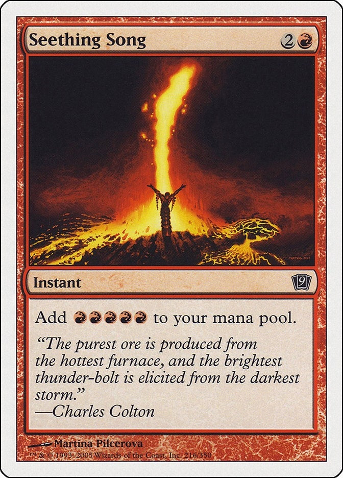 Image for Seething Song (216) (9th Edition) - Magic: The Gathering