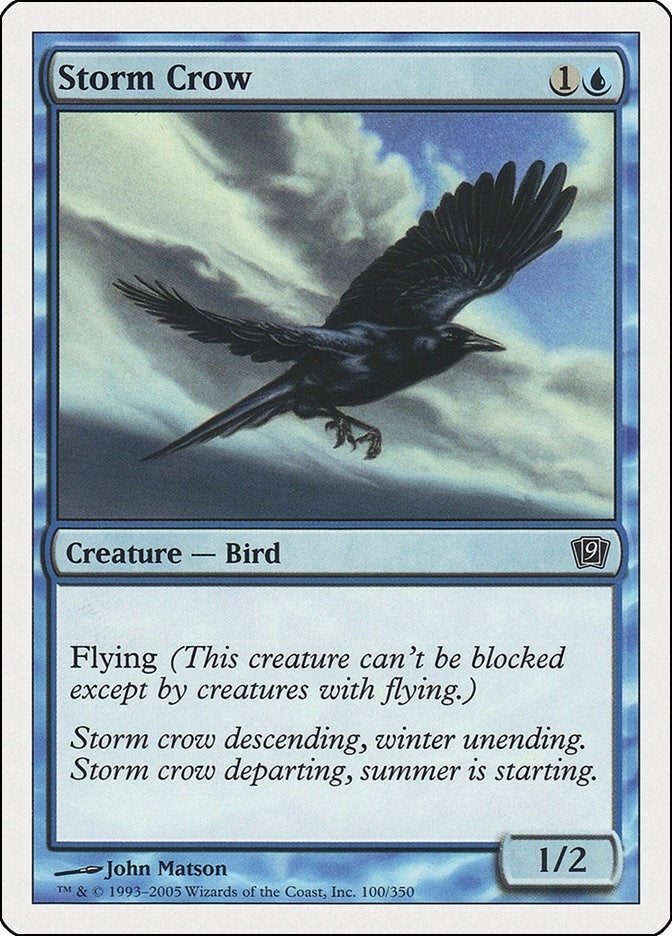 Image for Storm Crow (100) (9th Edition) - Magic: The Gathering