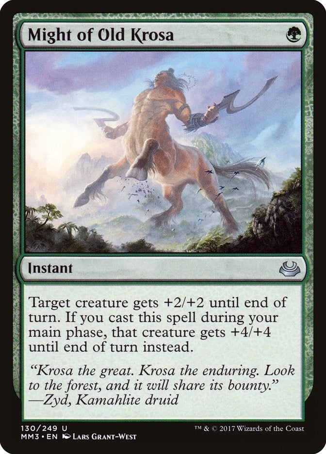 Image for Might of Old Krosa (130) (Modern Masters 2017) - Magic: The Gathering