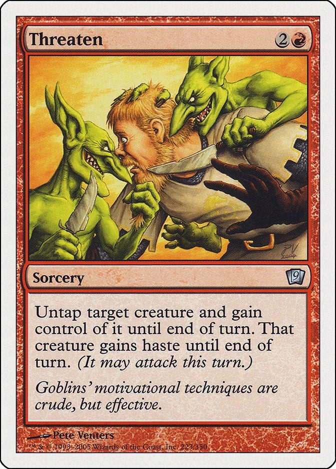 Image for Threaten (223) (9th Edition) - Magic: The Gathering