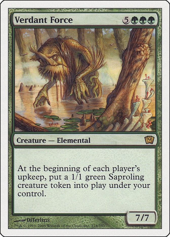 Image for Verdant Force (278) (9th Edition) - Magic: The Gathering