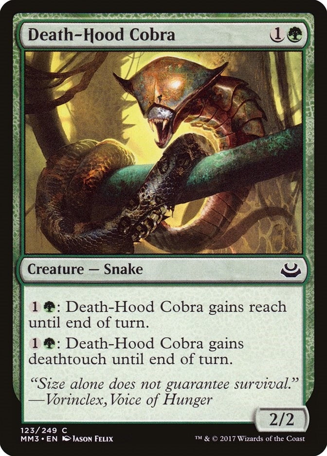 Image for Death-Hood Cobra (123) (Modern Masters 2017) - Magic: The Gathering