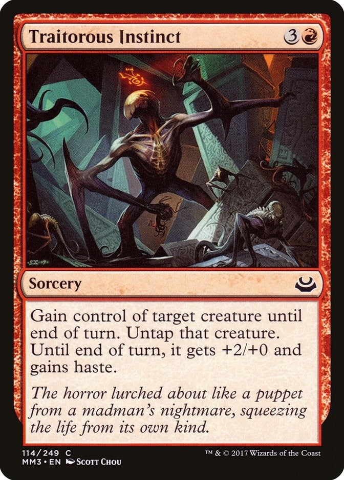 Image for Traitorous Instinct (114) (Modern Masters 2017) - Magic: The Gathering