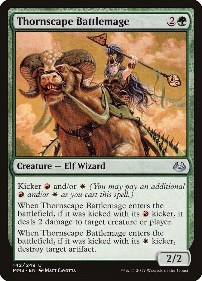 Image for Thornscape Battlemage (142) (Modern Masters 2017) - Magic: The Gathering