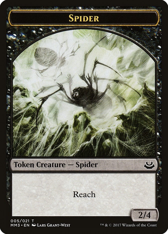 Image for Spider Token (5) (Modern Masters 2017) - Magic: The Gathering