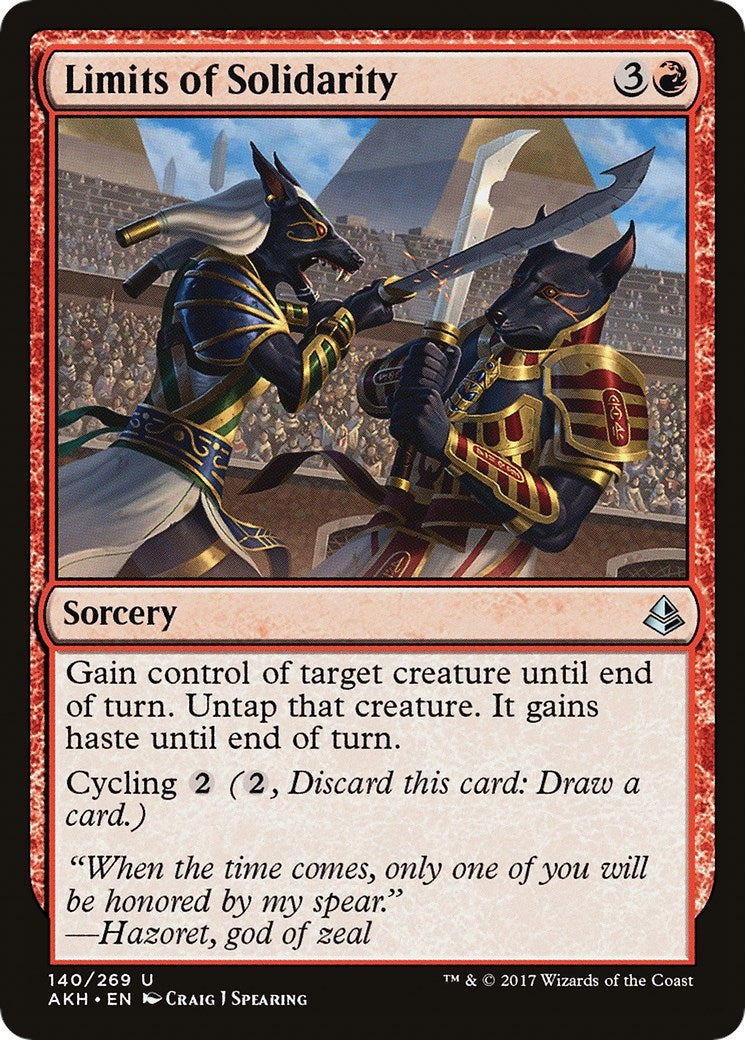 Image for Limits of Solidarity (140) (Amonkhet) - Magic: The Gathering
