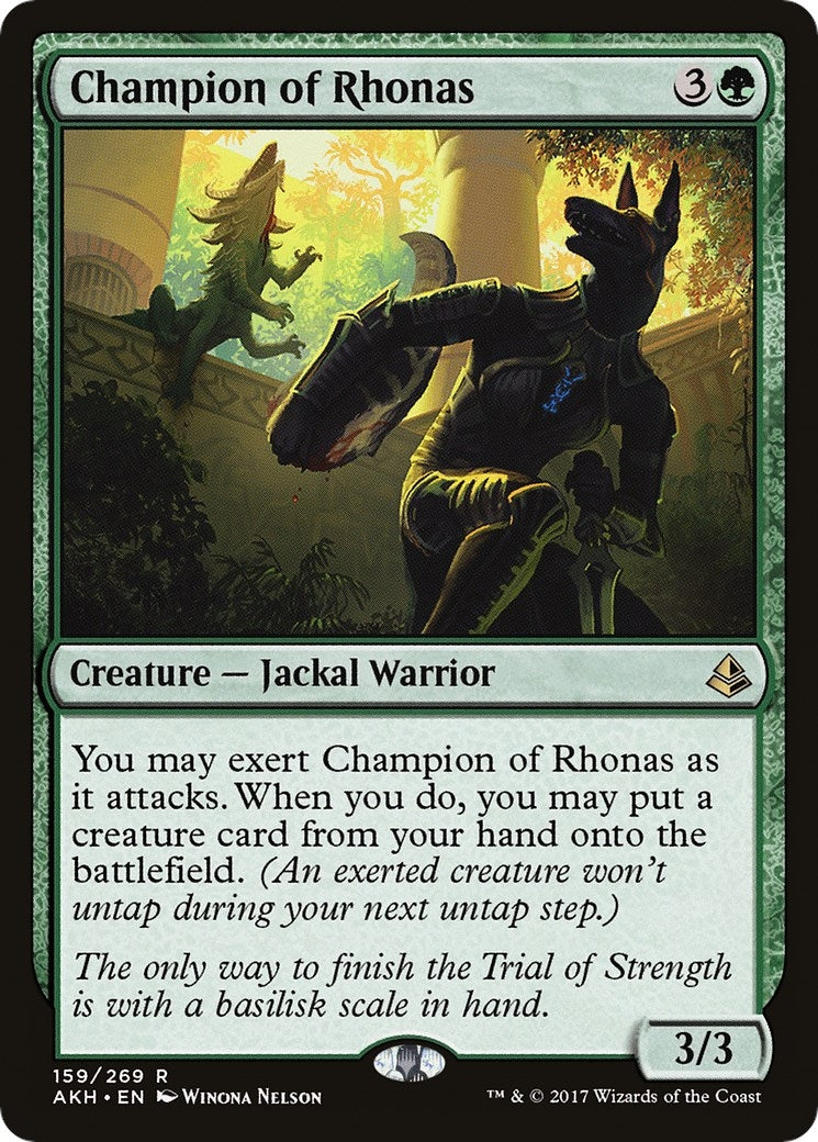 Image for Champion of Rhonas (159) (Amonkhet) - Magic: The Gathering