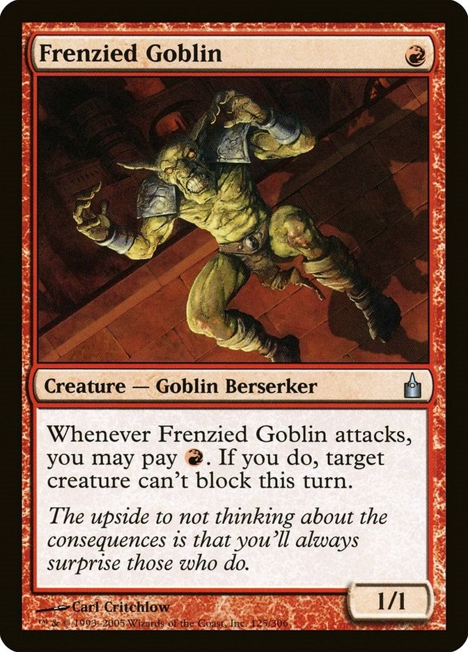 Frenzied Goblin (125) (Ravnica: City of Guilds)