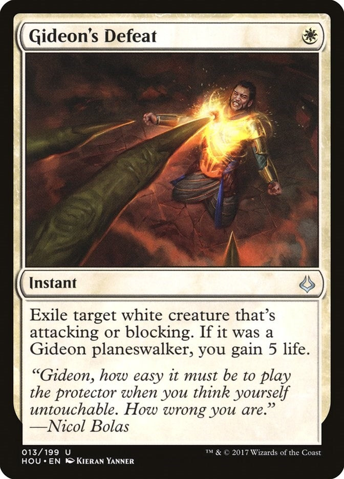 Image for Gideon's Defeat (13) (Hour of Devastation) - Magic: The Gathering