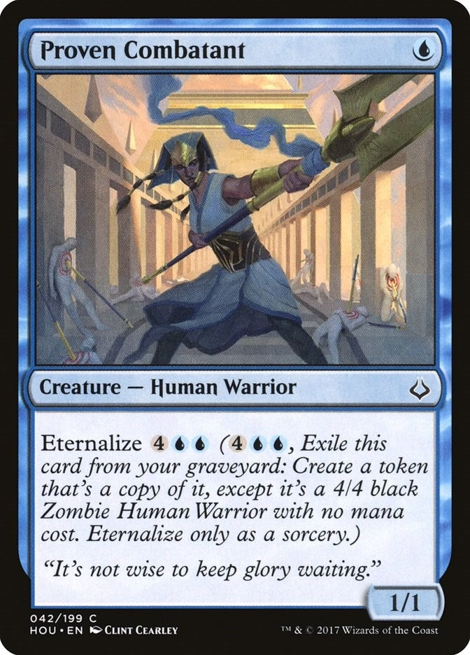 Image for Proven Combatant (42) (Hour of Devastation) - Magic: The Gathering