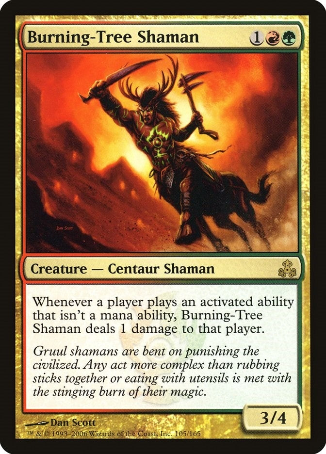 Image for Burning-Tree Shaman (105) (Guildpact) (GPT) - Magic: The Gathering