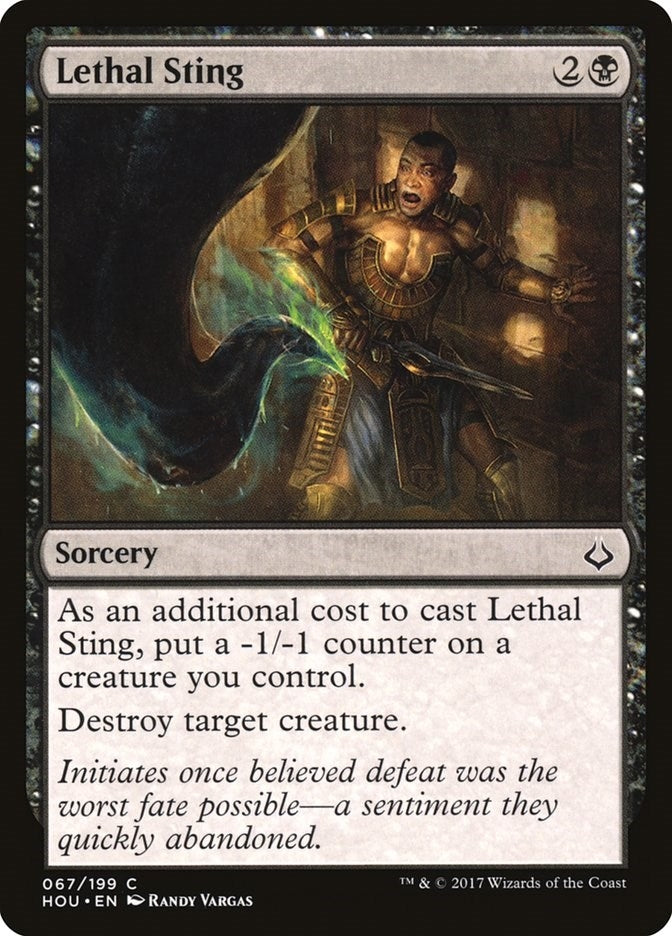 Image for Lethal Sting (67) (Hour of Devastation) - Magic: The Gathering