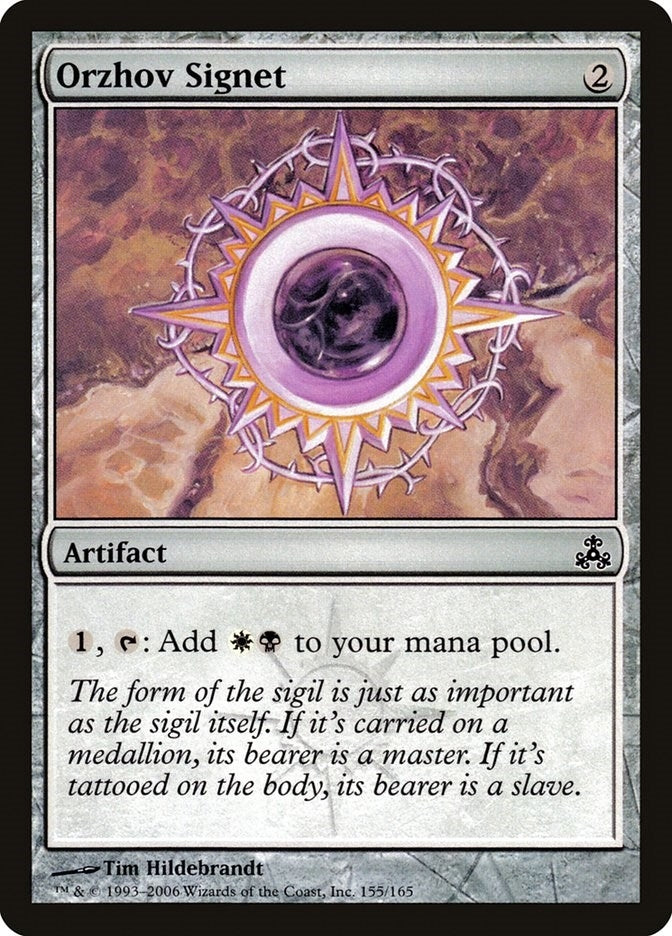 Image for Orzhov Signet (155) (Guildpact) (GPT) - Magic: The Gathering