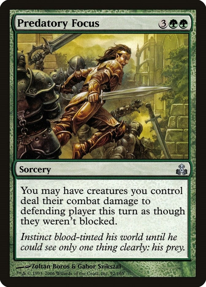 Image for Predatory Focus (92) (Guildpact) (GPT) - Magic: The Gathering