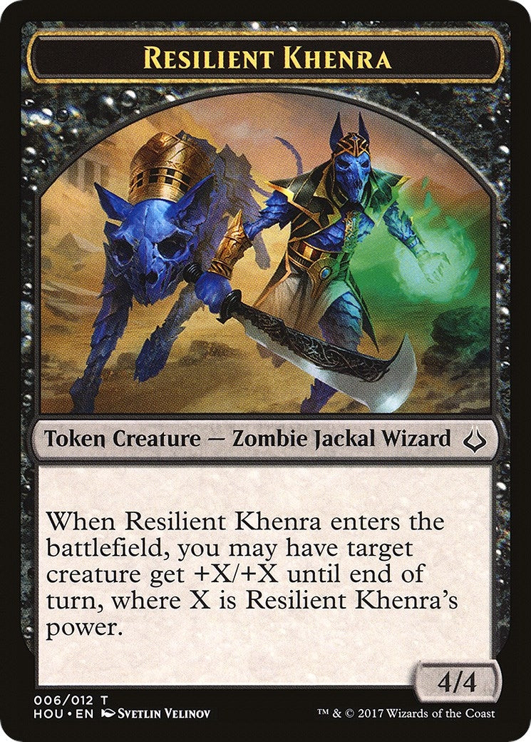 Image for Resilient Khenra // Cat Double-Sided Token (6 // 16) (Hour of Devastation) - Magic: The Gathering