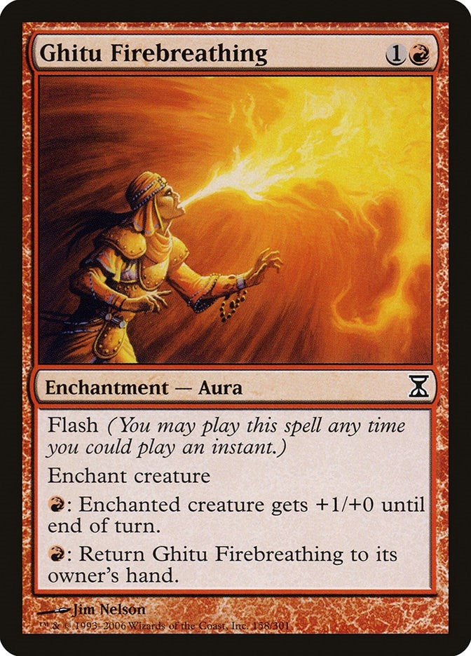 Ghitu Firebreathing (158) (Time Spiral)