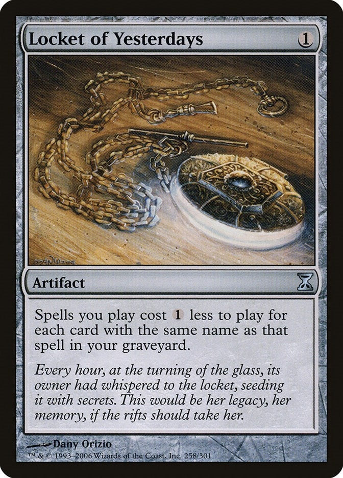 Image for Locket of Yesterdays (258) (Time Spiral) - Magic: The Gathering
