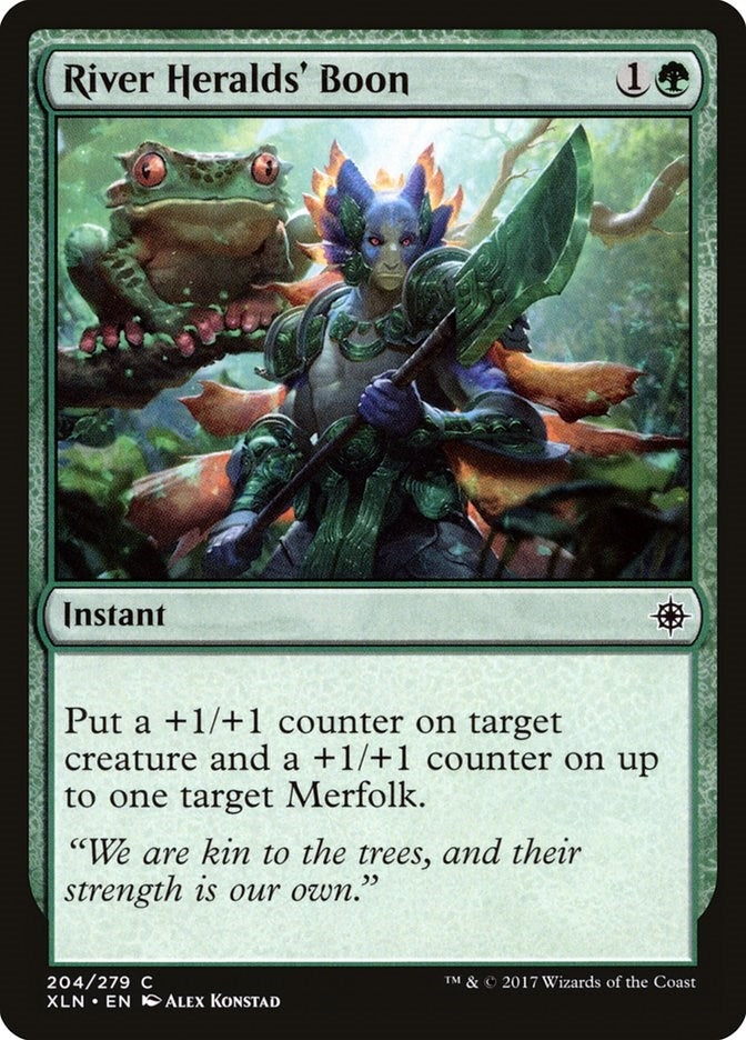 Image for River Heralds' Boon (204) (Ixalan) - Magic: The Gathering