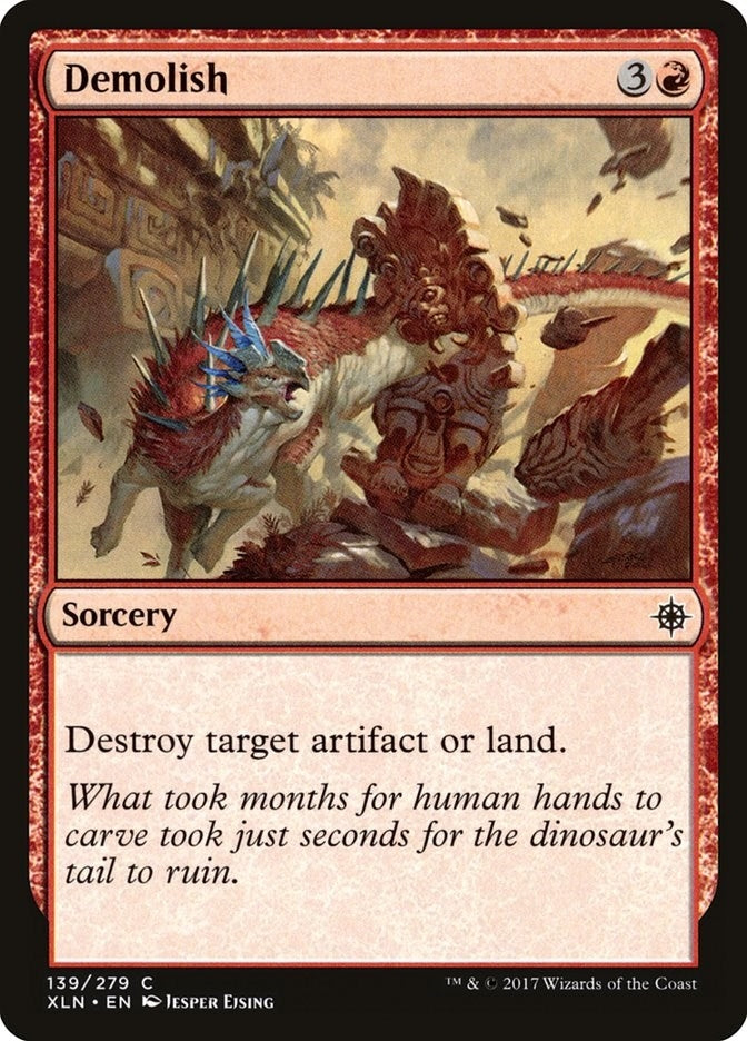 Image for Demolish (139) (Ixalan) - Magic: The Gathering