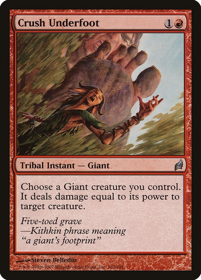 Image for Crush Underfoot (162) (Lorwyn) - Magic: The Gathering