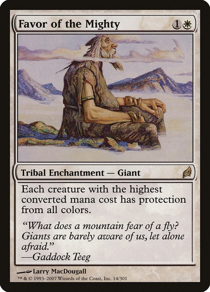 Image for Favor of the Mighty (14) (Lorwyn) - Magic: The Gathering