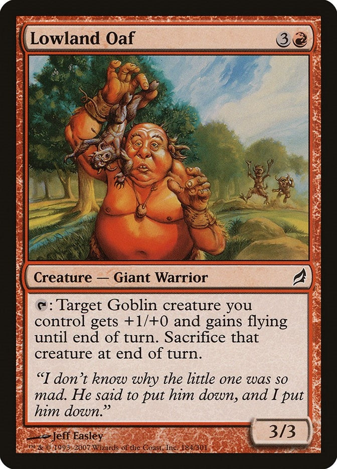 Image for Lowland Oaf (184) (Lorwyn) - Magic: The Gathering