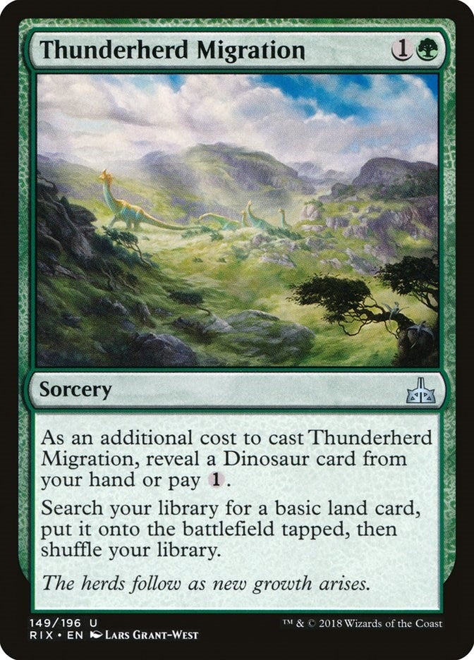 Image for Thunderherd Migration (149) (Rivals of Ixalan) - Magic: The Gathering