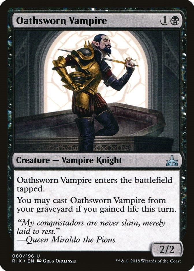 Image for Oathsworn Vampire (80) (Rivals of Ixalan) - Magic: The Gathering