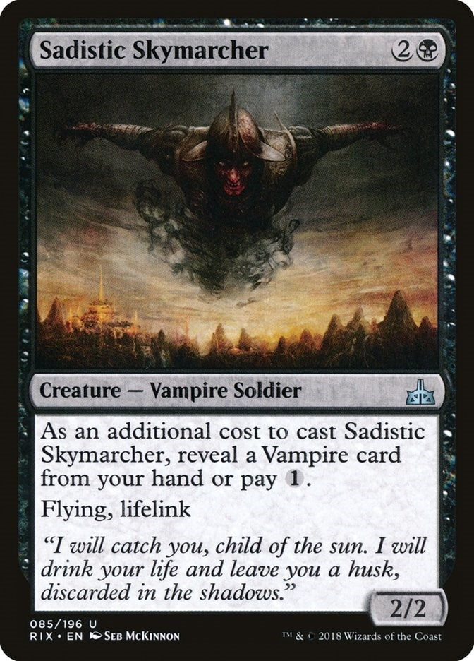 Image for Sadistic Skymarcher (85) (Rivals of Ixalan) - Magic: The Gathering