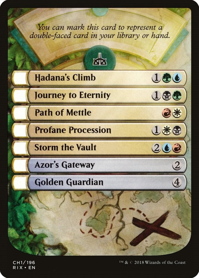 Checklist Card - Rivals of Ixalan (CH1) (Rivals of Ixalan)