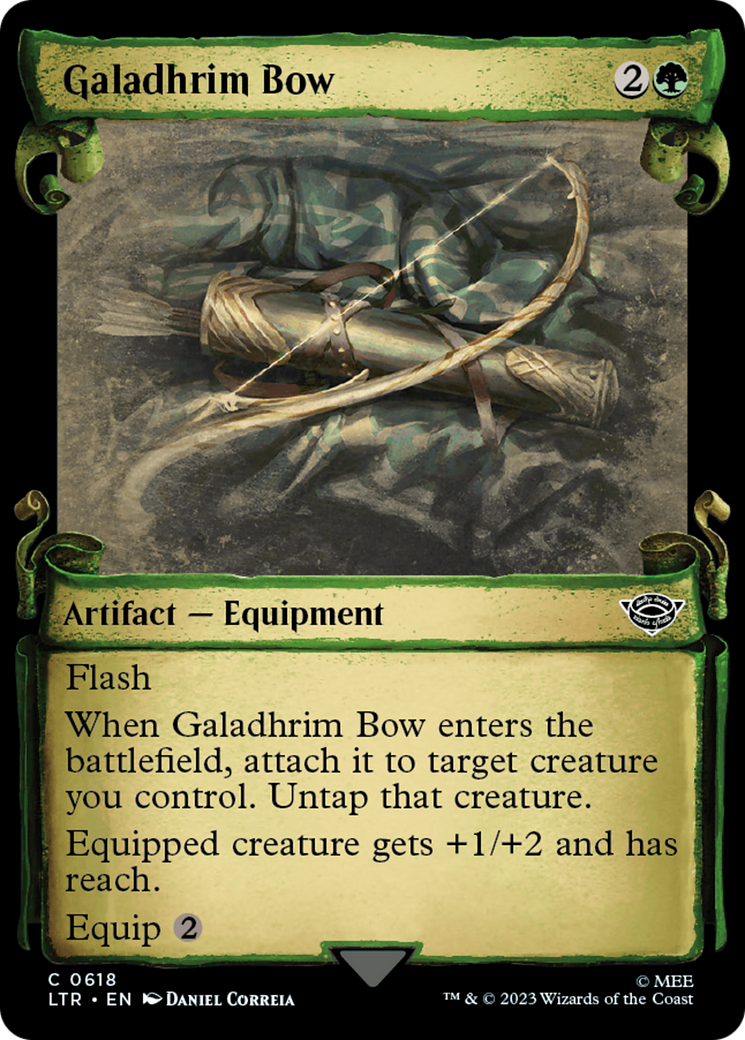 Galadhrim Bow (Showcase Scrolls) (618) (LTR)