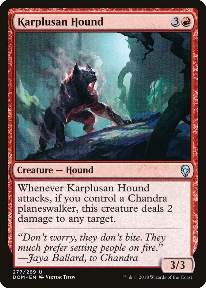 Image for Karplusan Hound (277) (Dominaria) - Magic: The Gathering
