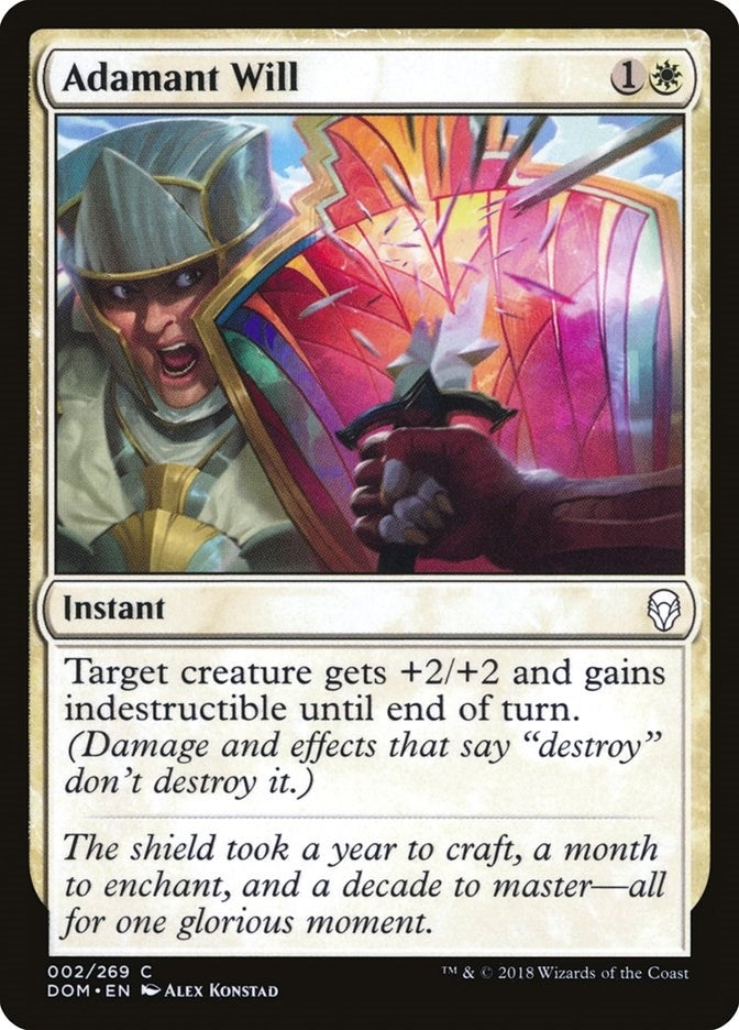 Image for Adamant Will (2) (Dominaria) - Magic: The Gathering