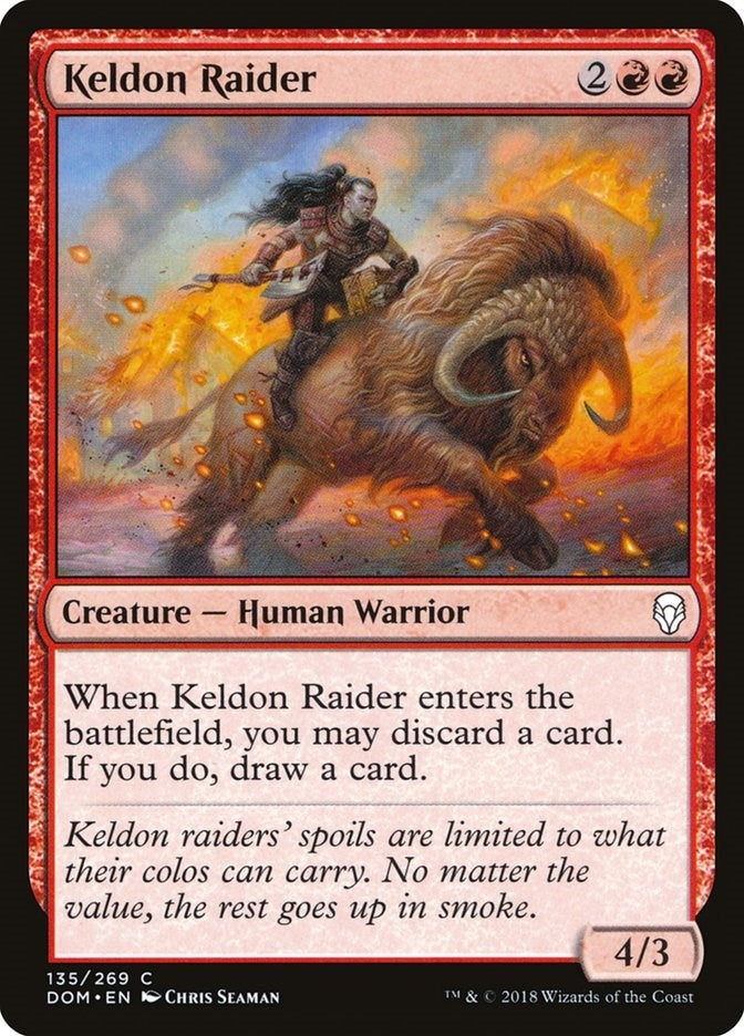 Image for Keldon Raider (135) (Dominaria) - Magic: The Gathering