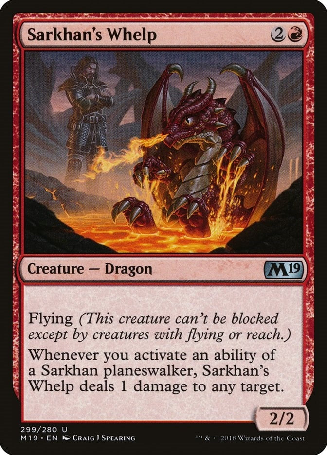 Image for Sarkhan's Whelp (299) (Core Set 2019) - Magic: The Gathering