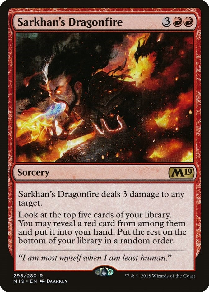 Sarkhan's Dragonfire (298) (Core Set 2019)