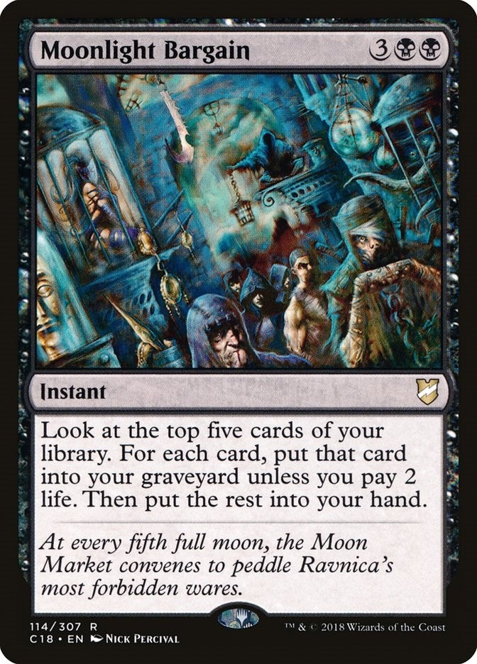 Image for Moonlight Bargain (114) (Commander 2018) - Magic: The Gathering