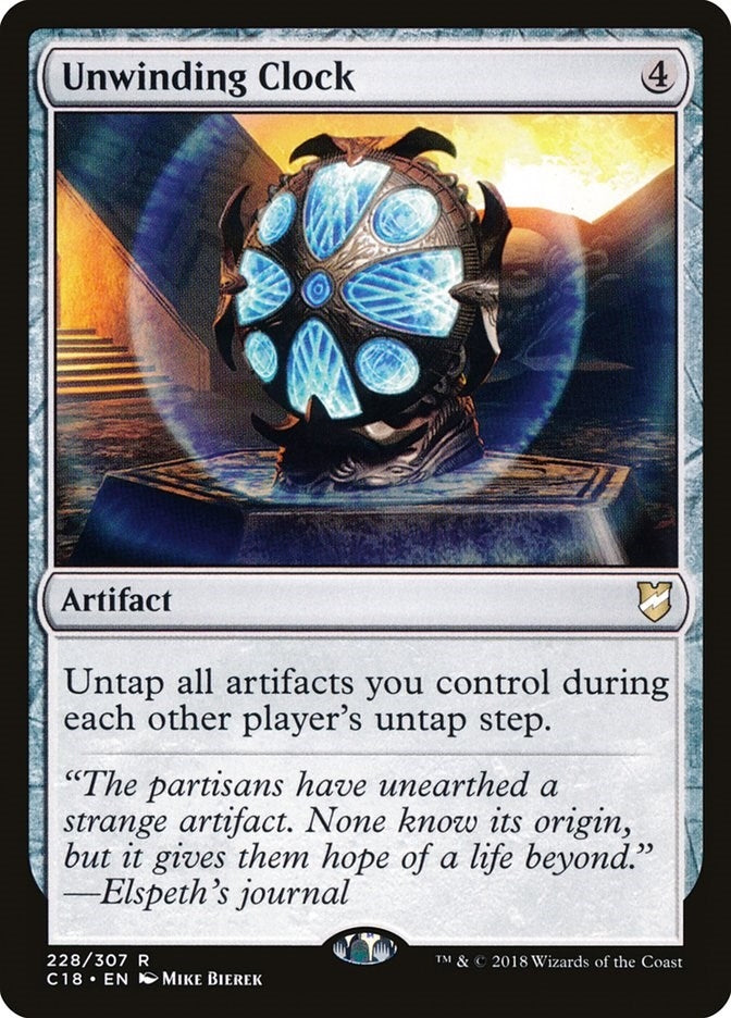 Unwinding Clock (228) (Commander 2018)